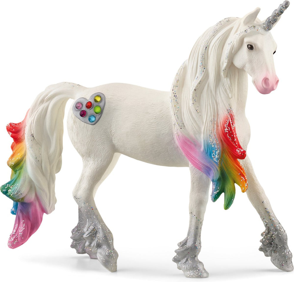 Schleich bayala speelfiguur - regenboog eenhoorn hengst - fantasie, unicorn kinderspeelgoed - 5 tot 12 jaar - 70725