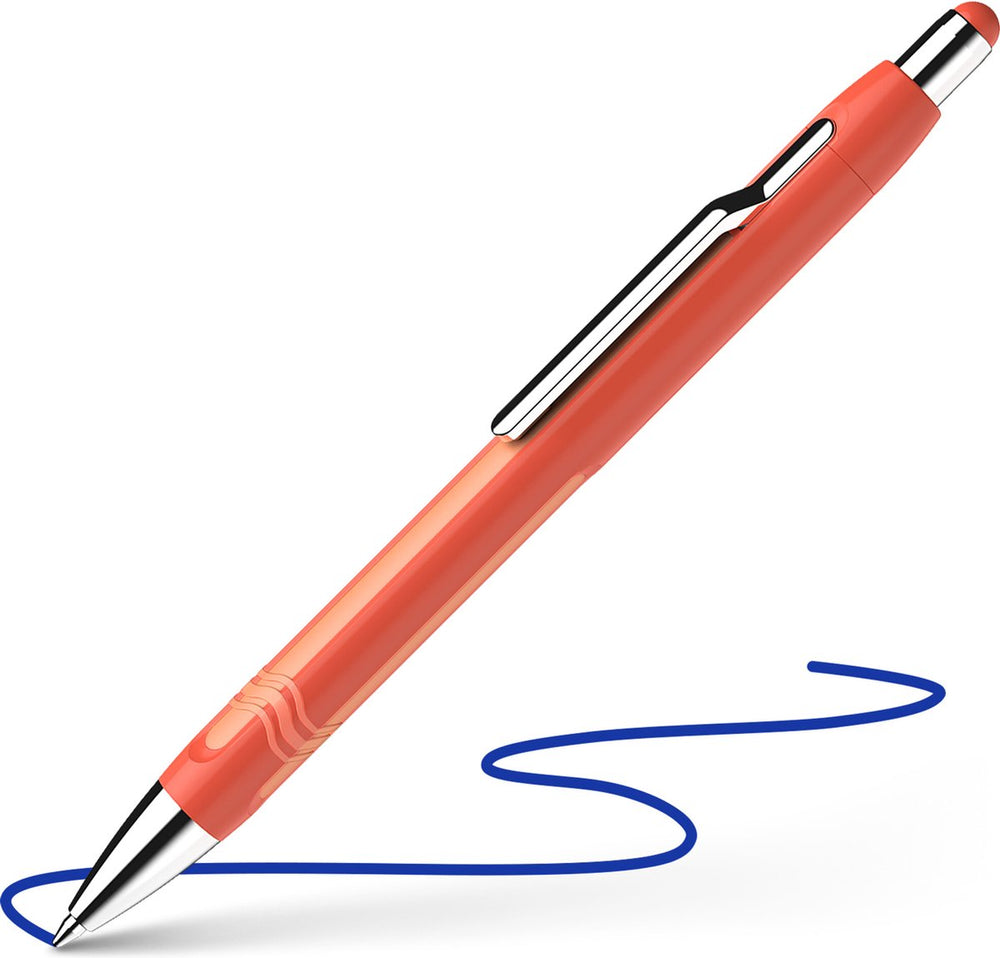Schneider schrijfwaren schneider balpen - epsilon - warm oranje - blauwschrijvend - schrijfbreedte xb - s-138606