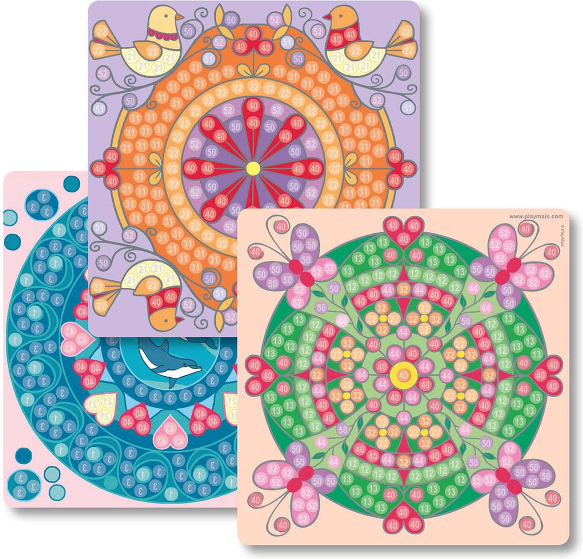 PlayMais Mozaïek Kaarten Versieren Trendy Mandala