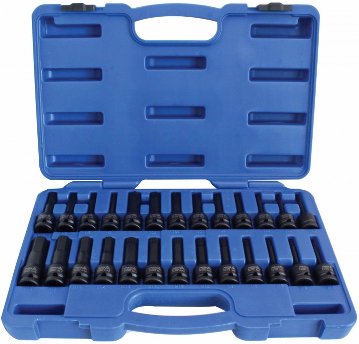 Asta satra krachtdoppen set - 26 delig - torx - inbus en spline doppen set - 1 2 duims - asta