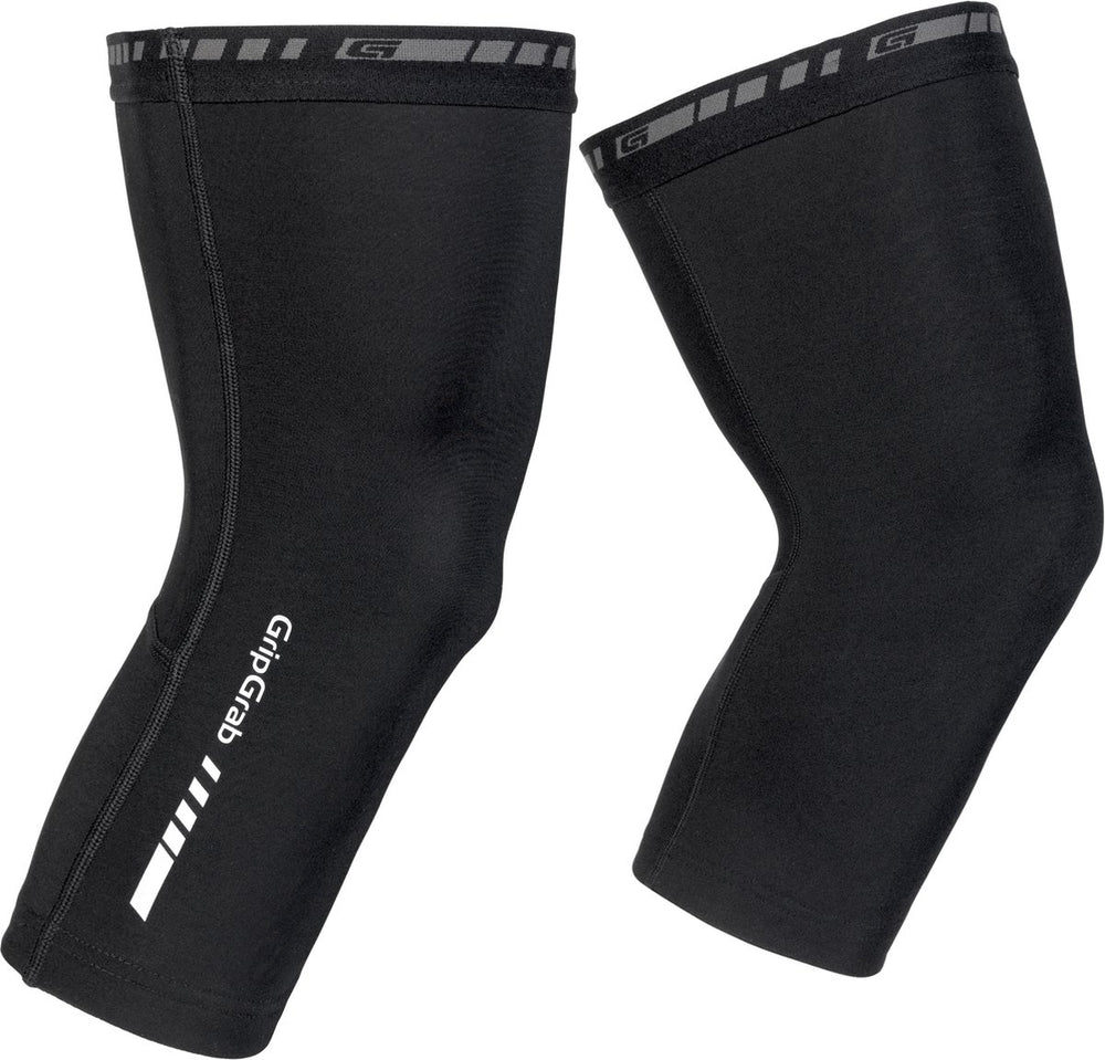 Gripgrab - classic thermal knee warmers lente herfst fiets kniestukken wielrennen kniewarmers - zwart - unisex - maat l
