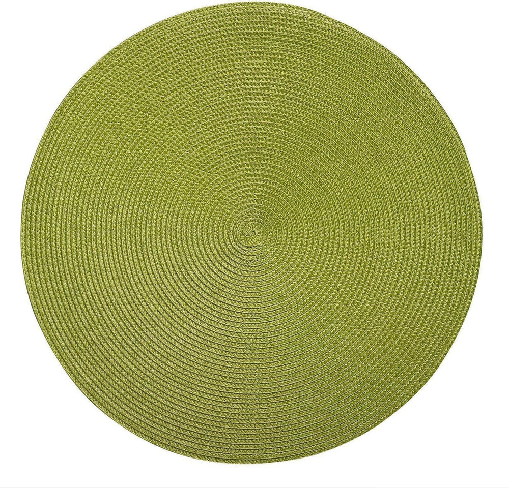 Westmark set van 4 placemats, ø 38 cm, polypropyleen, groen, saleen-collectie: circle
