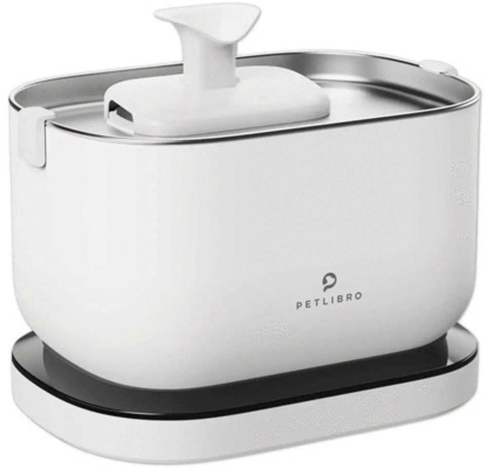 Petlibro dockstream - automatische drinkfontein - 2,5l - wit - draadloos - incl. filtersysteem