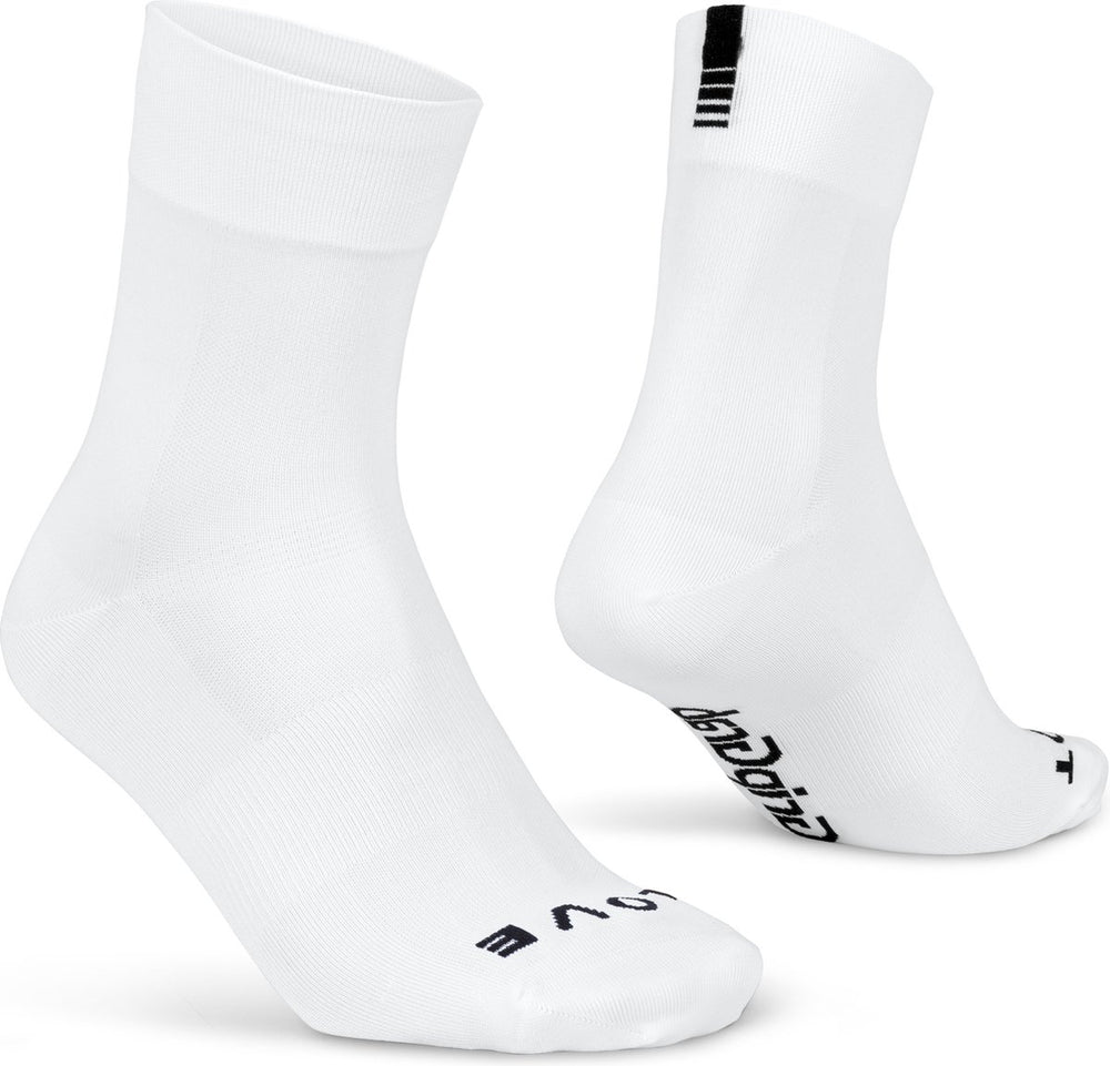 Gripgrab - lightweight sl performance zomer fietssokken 1 paar coolmax wielersport sokken regular cut - wit - unisex