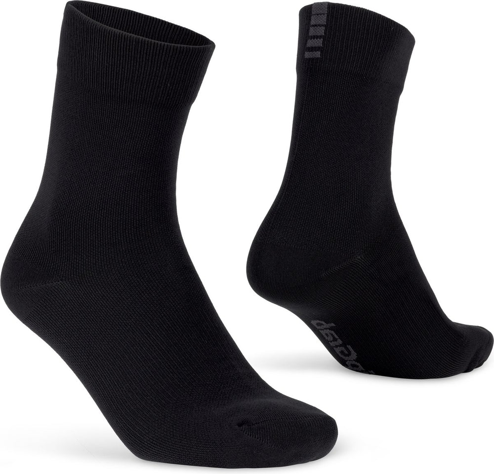 Gripgrab - lightweight waterproof lente herfst fietssokken winter sokken wielersport - zwart - unisex - maat l