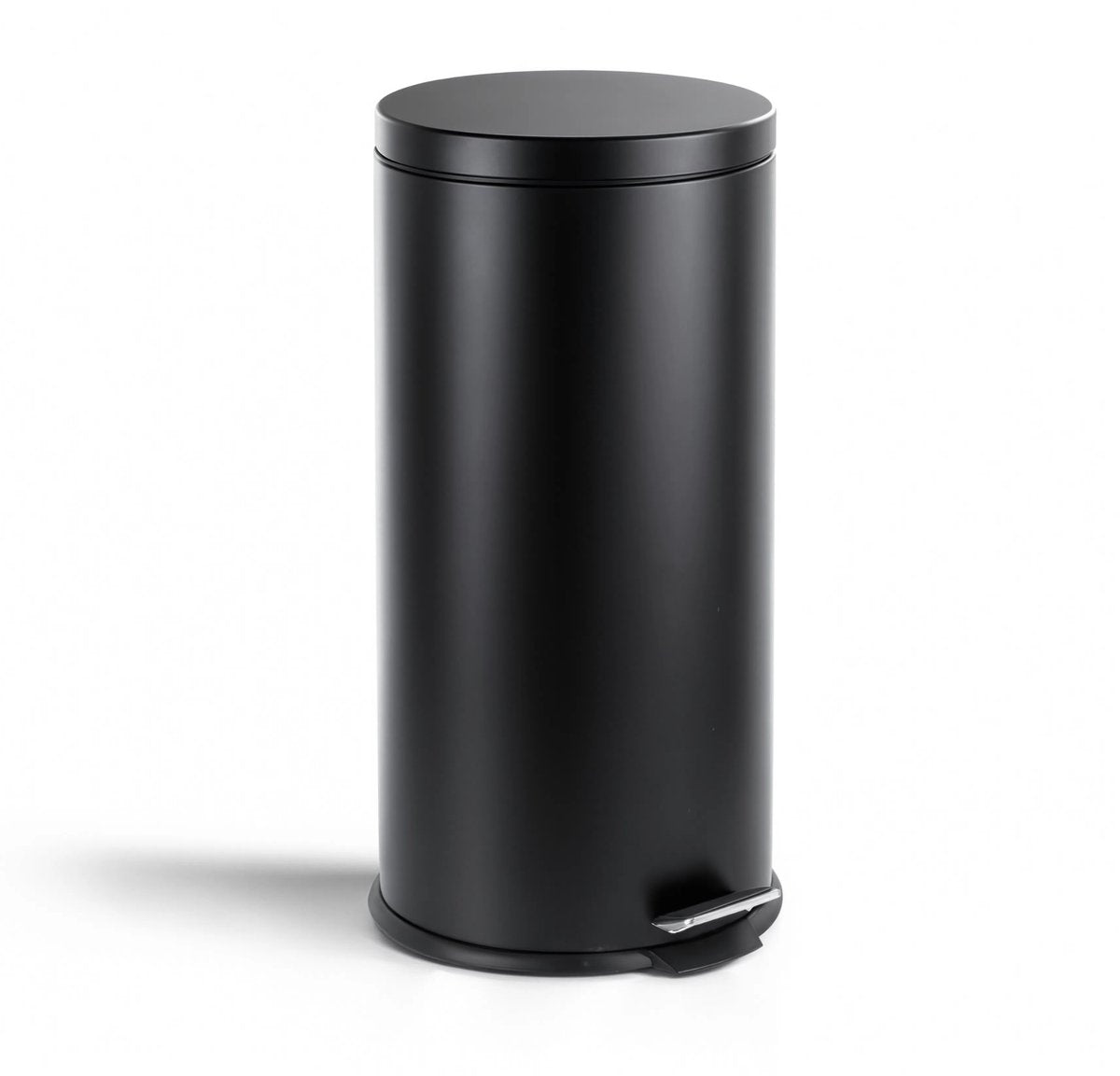 Hush. living hush living prullenbak 30l - afvalemmer voor badkamer, toilet en kantoor - met deksel - soft-close - midnight black