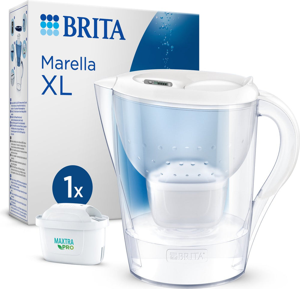 Brita - waterfilterkan - marella xl - 3,5l - wit - incl. 1 maxtra pro all-in-1 filterpatroon