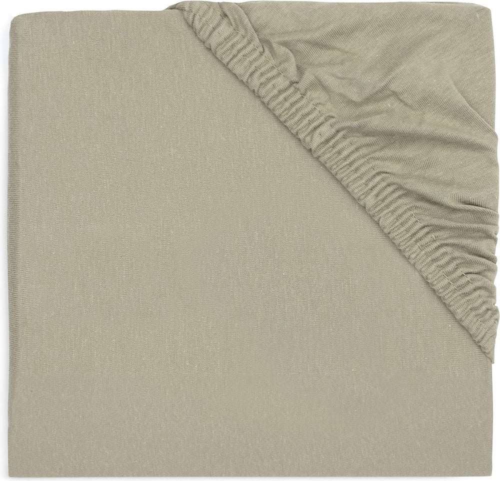 Jollein - hoeslaken jersey 40 50x80 90cm - wieg, ledikant, babybed - olive green