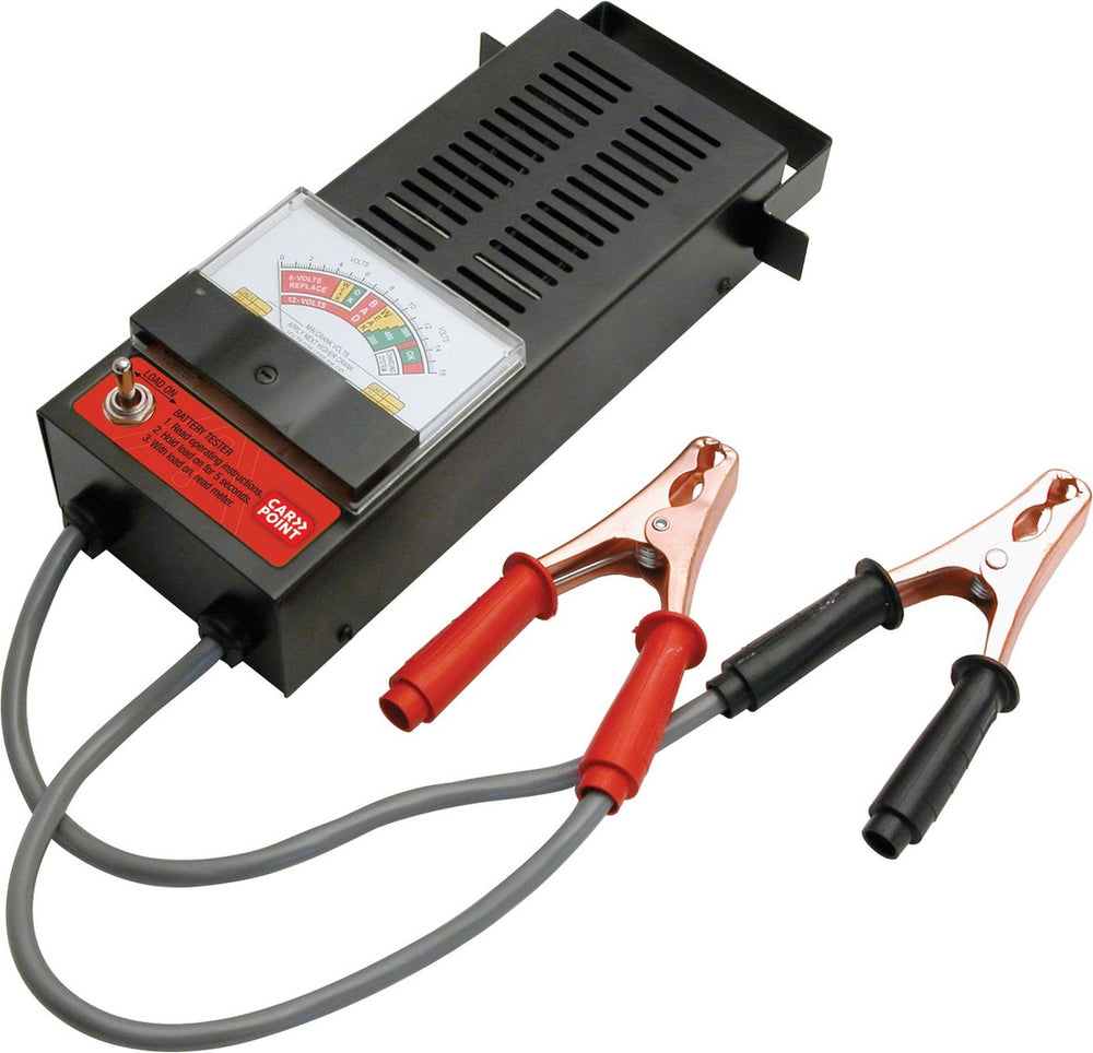 Carpoint accutester 6-12 volt - zwart