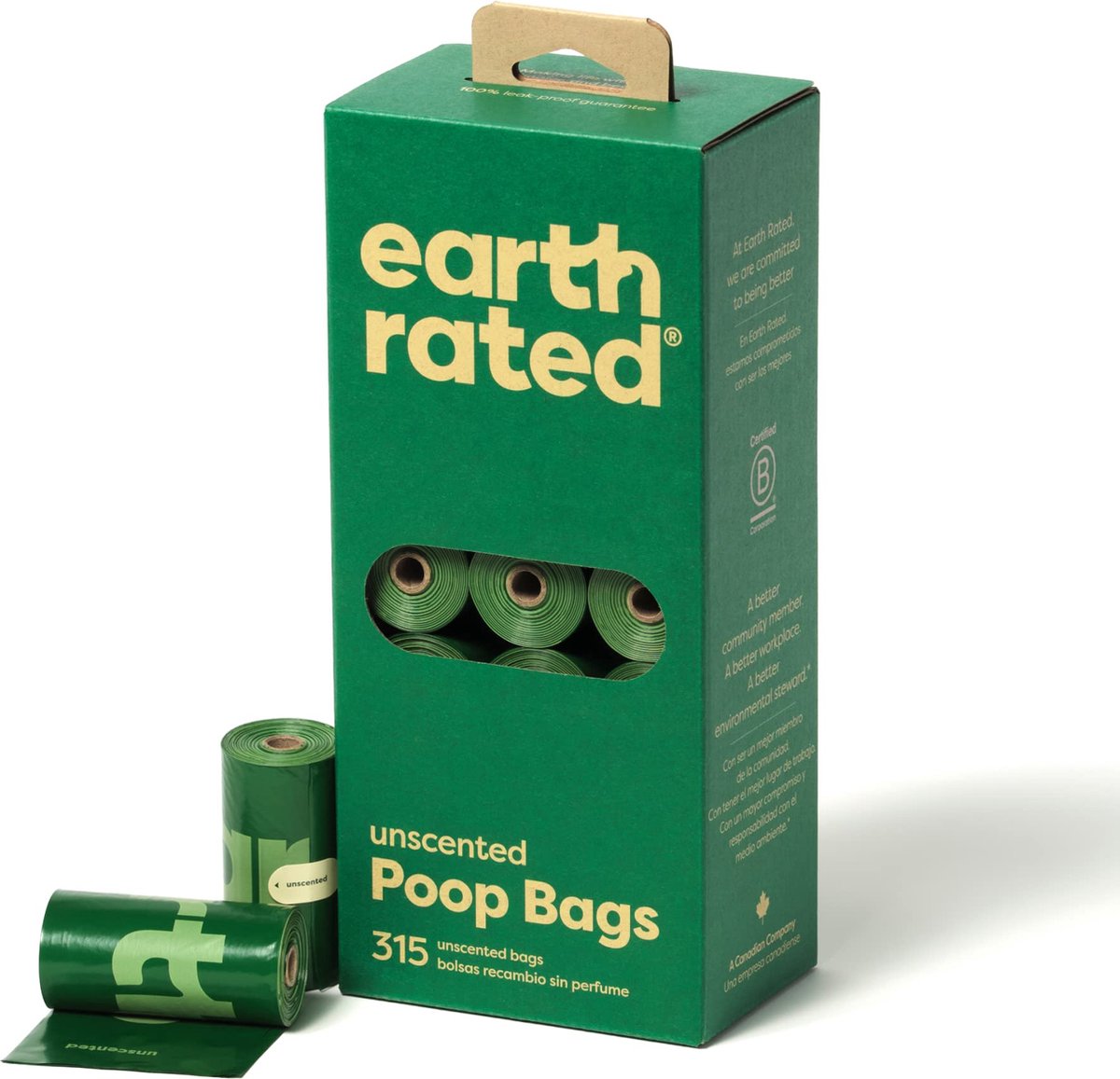 Milieuvriendelijke poepzakjes geurloos gerecycled