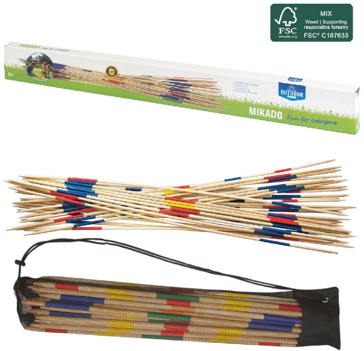 Buitenspeelgoed houten mikado 90 cm