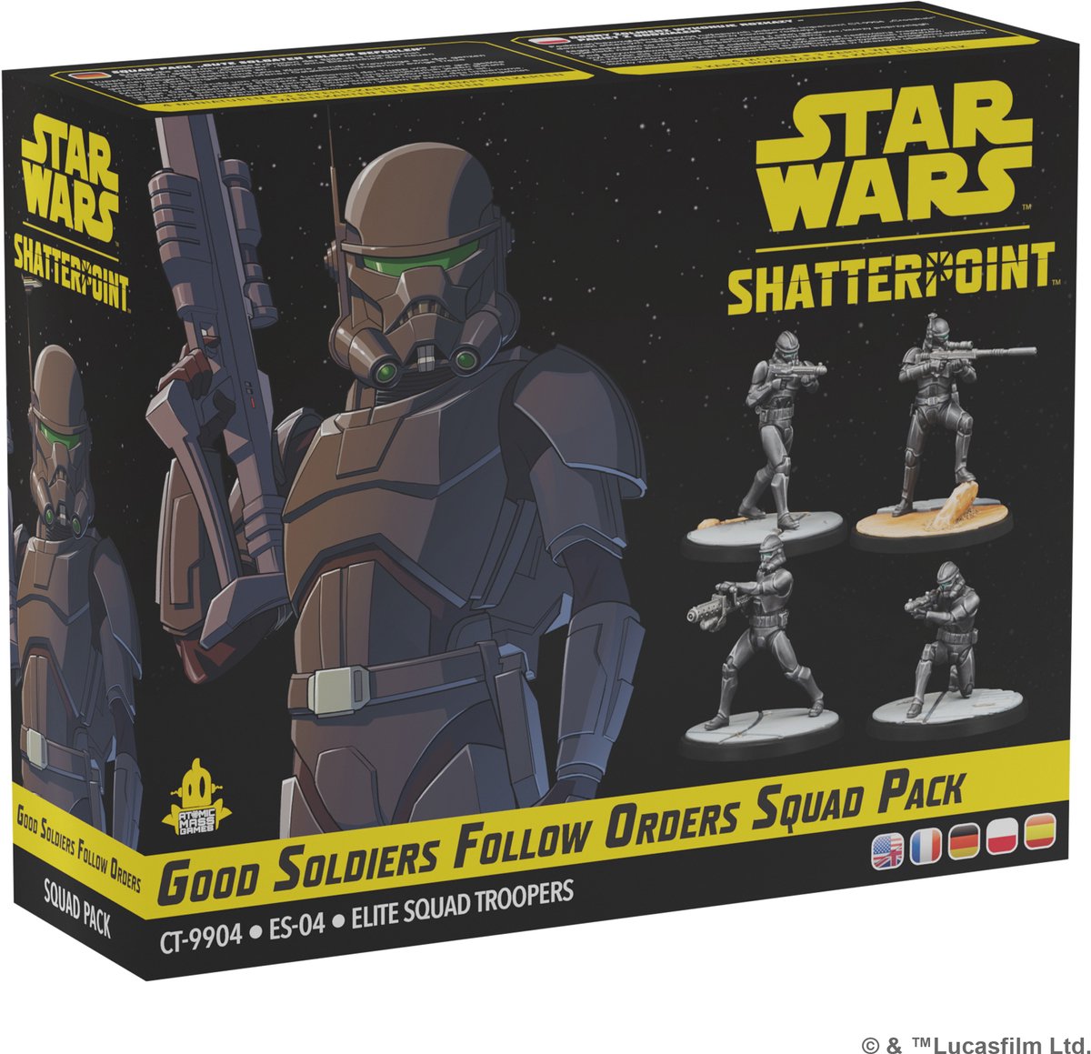 Atomic mass games star wars shatterpoint good soldiers follow orders - en fr de pl es