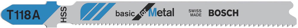 Bosch - decoupeerzaagblad t 118 a basic for metal - 3 stuks