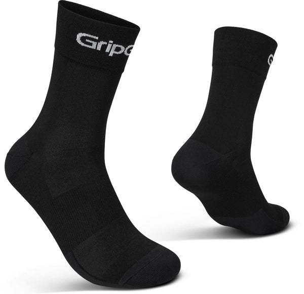 Gripgrab - ride regular cut zomer fietssokken 1 paar wielersport coolmax sokken - unisex - zwart 44-47