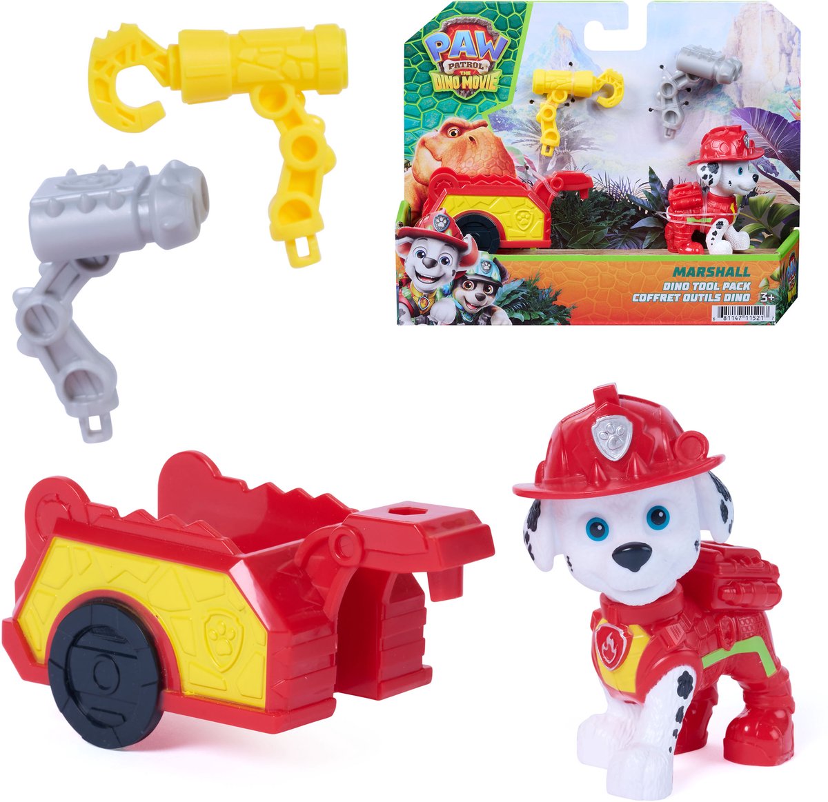 Paw patrol the dino movie tool pack marshall | 2 stuks
