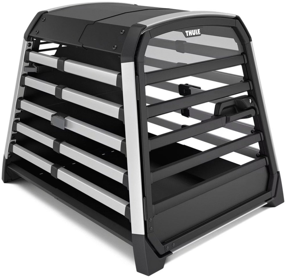 Thule allax compact transportbench - hondenautobench - grijs 77-82x65x65 cm m compact