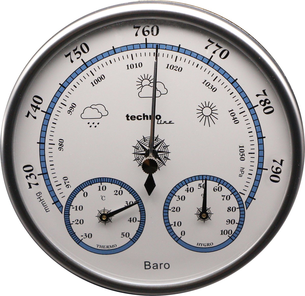 Technoline thermometer hygrometer - weervoorspelling - wa 3090