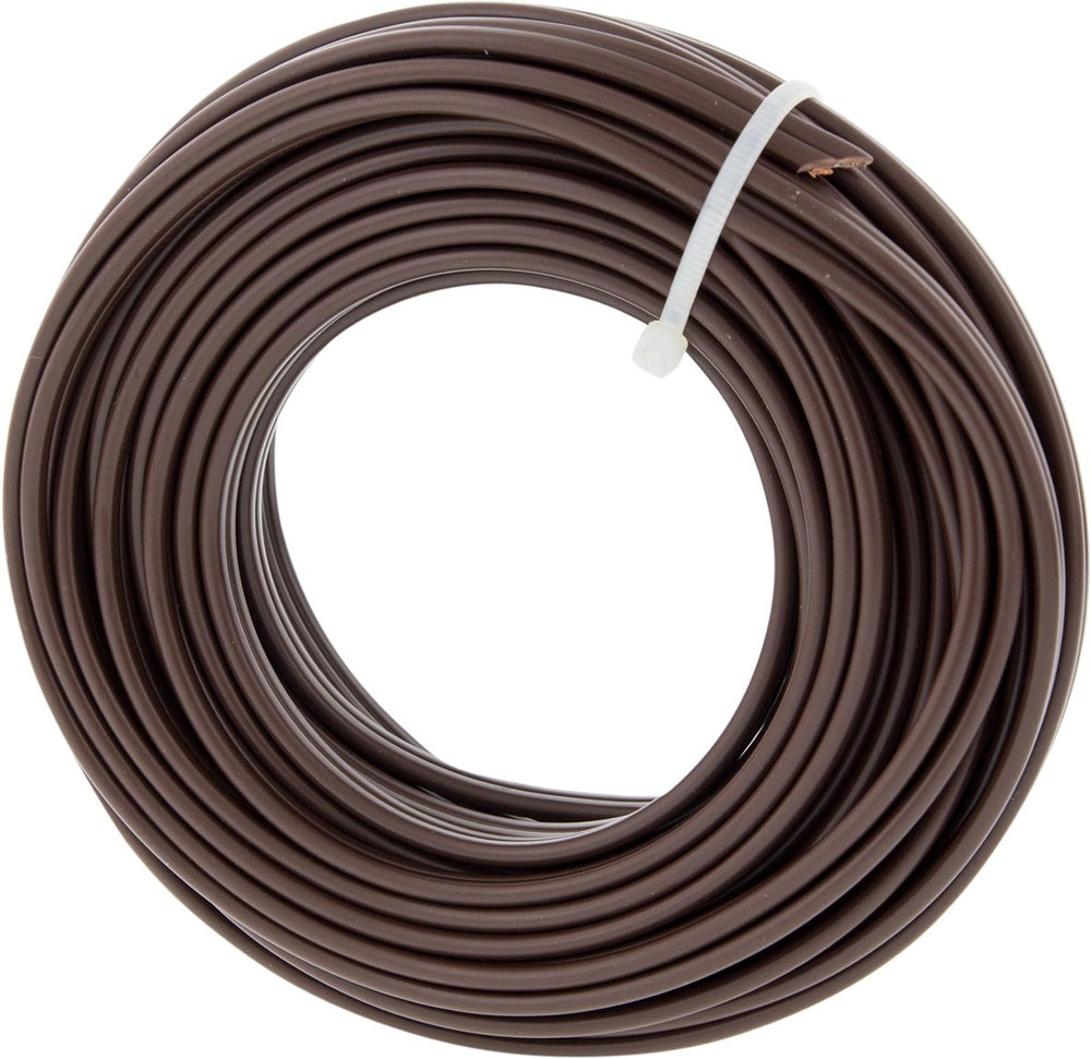 Q-link tweelingsnoer - zwakstroom tot 42 volt - 2 x 0,75 mmâ² - 10 m - bruin