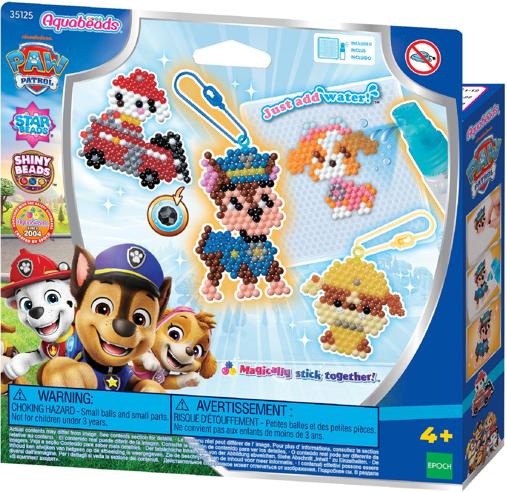 Aquabeads paw patrol sleutelhanger knutsel set- parels die plakken met water