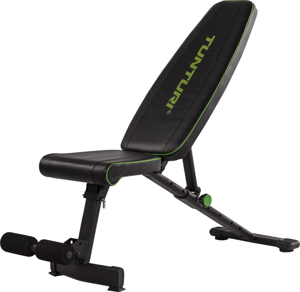 Tunturi ub20 utility bench - verstelbare halterbank - buikspierbank - opklapbare fitnessbank - 7 standen - 200 kg