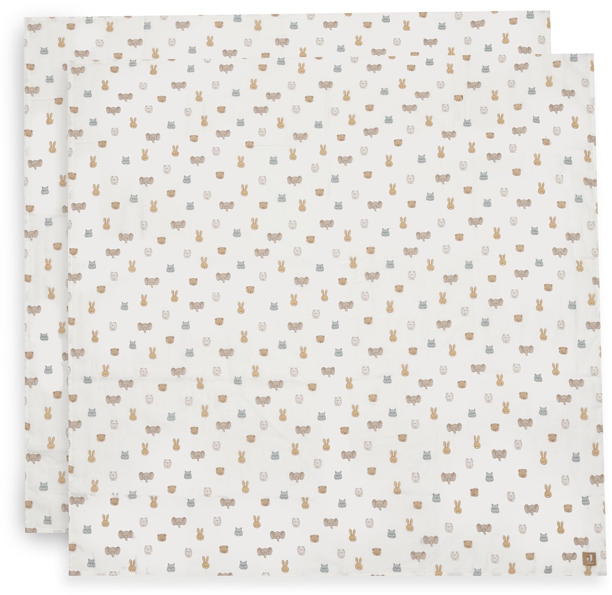 Jollein hydrofiele doek large - 115x115cm - jollies - 2 stuks