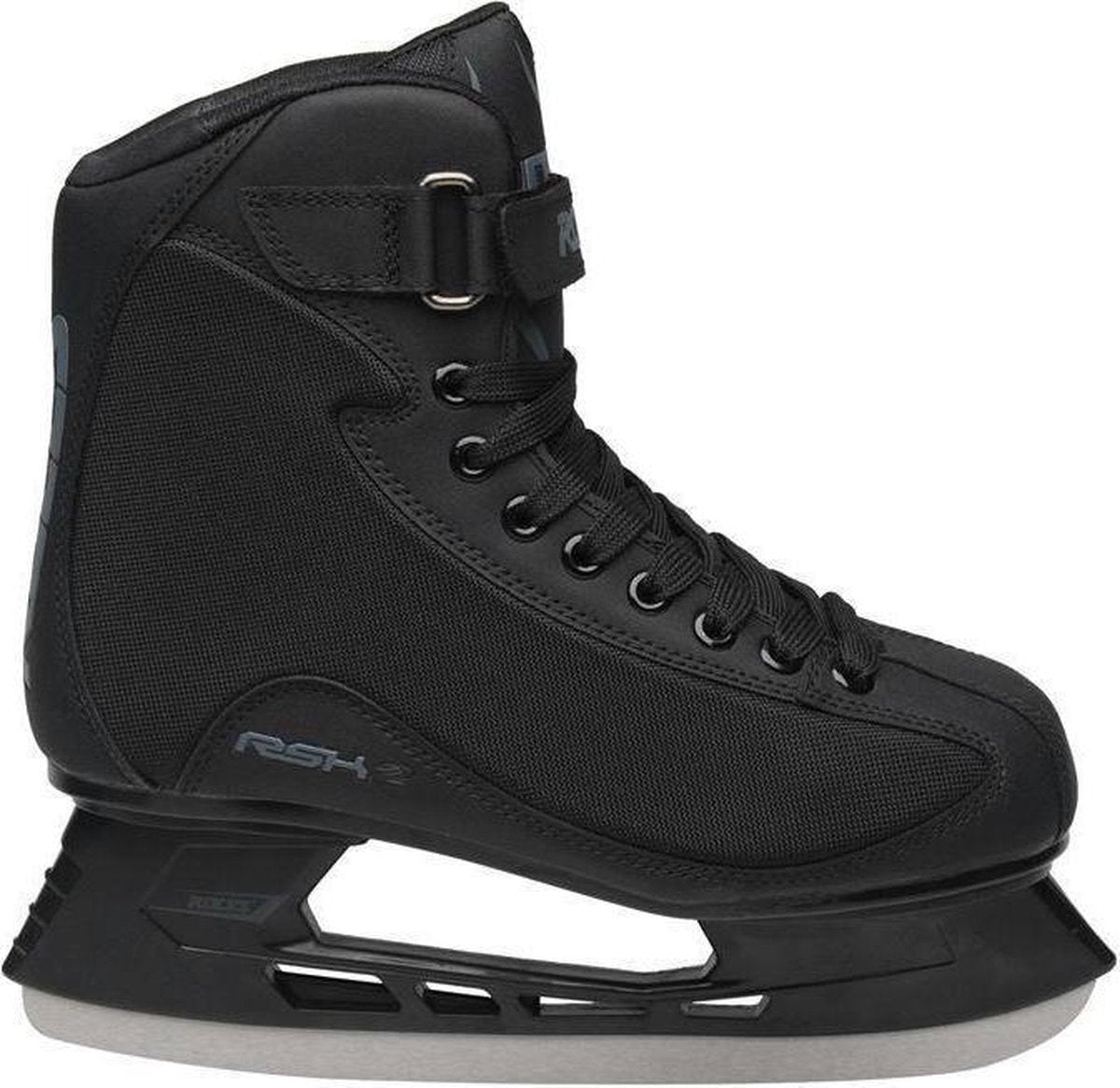 Roces - rsk 2 - ijshockeyschaatsen - schaatsen heren - zwart - stevige constructie rvs ijzer - maat eu 47