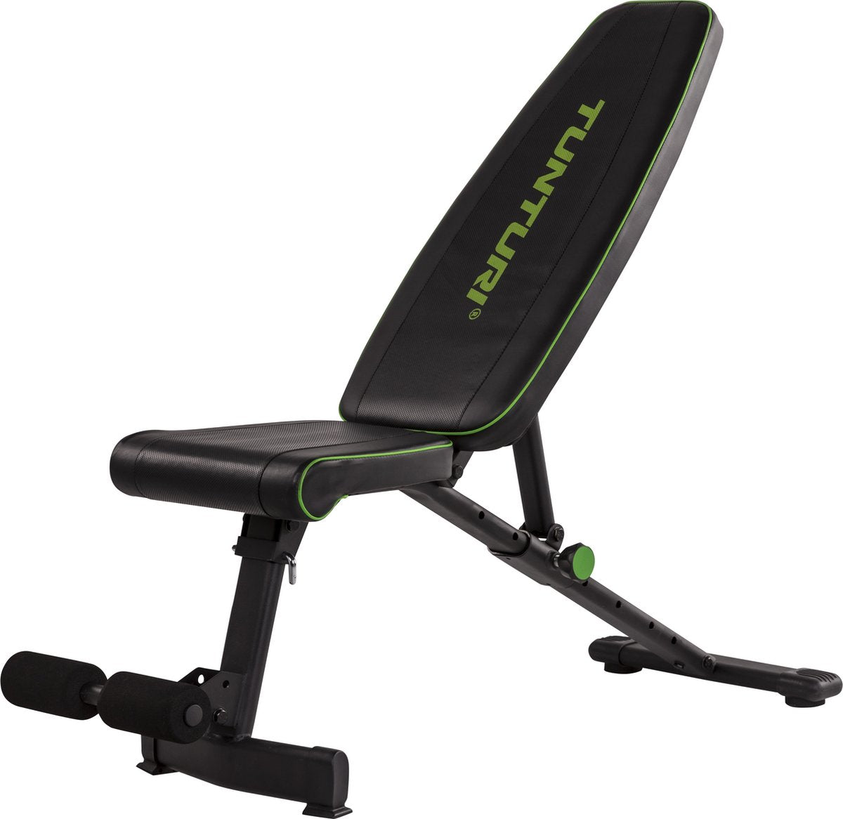 Tunturi ub20 utility bench - verstelbare halterbank - buikspierbank - opklapbare fitnessbank - 7 standen - 200 kg