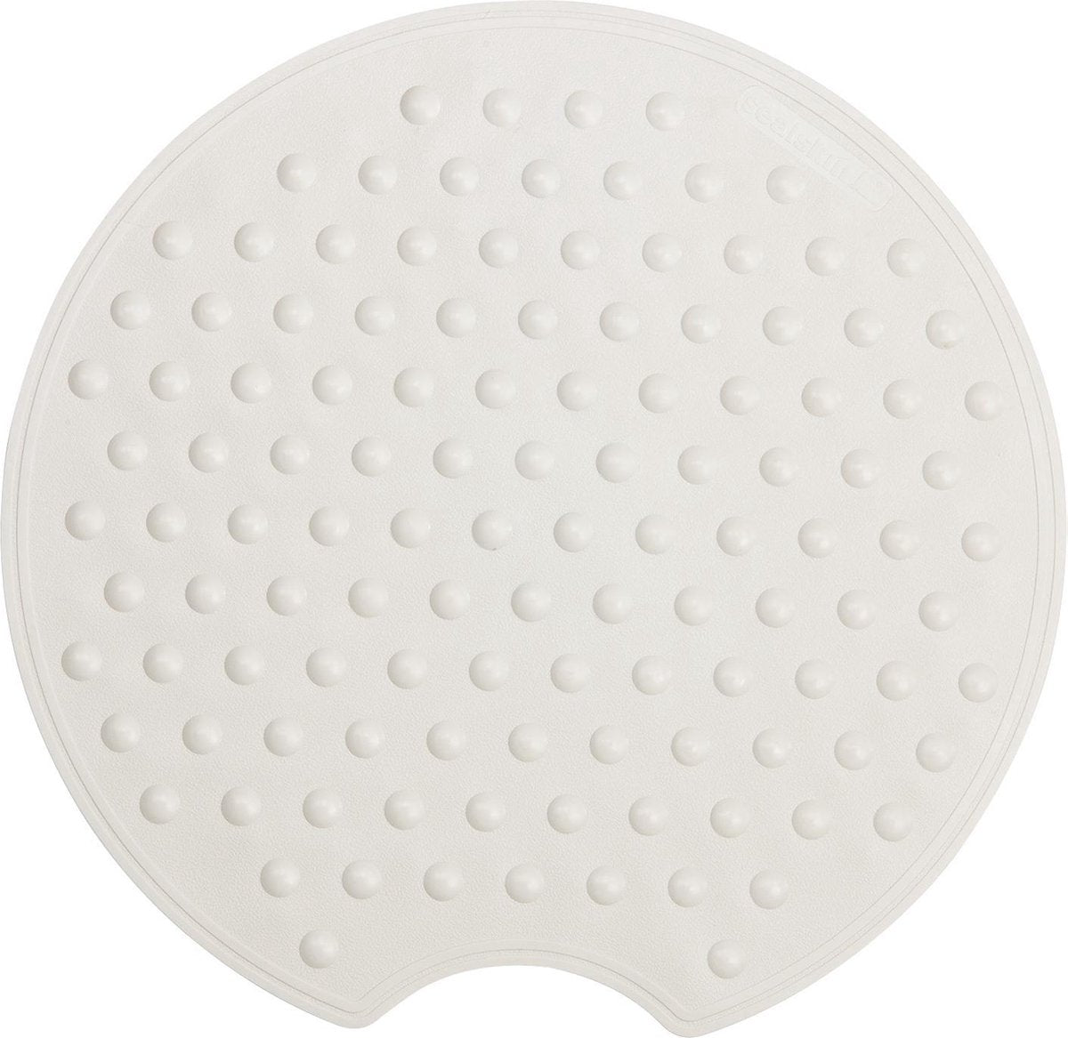 Zeehondenhuidmat antislip rotondo 55 cm wit