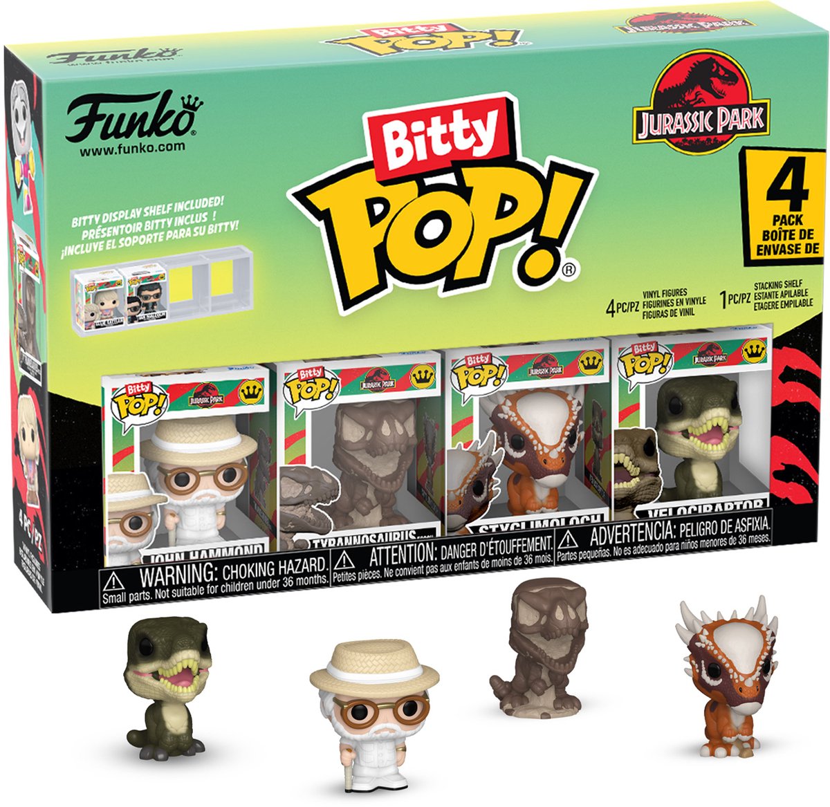 Funko bitty pop 4 pack: jurassic park- raptor