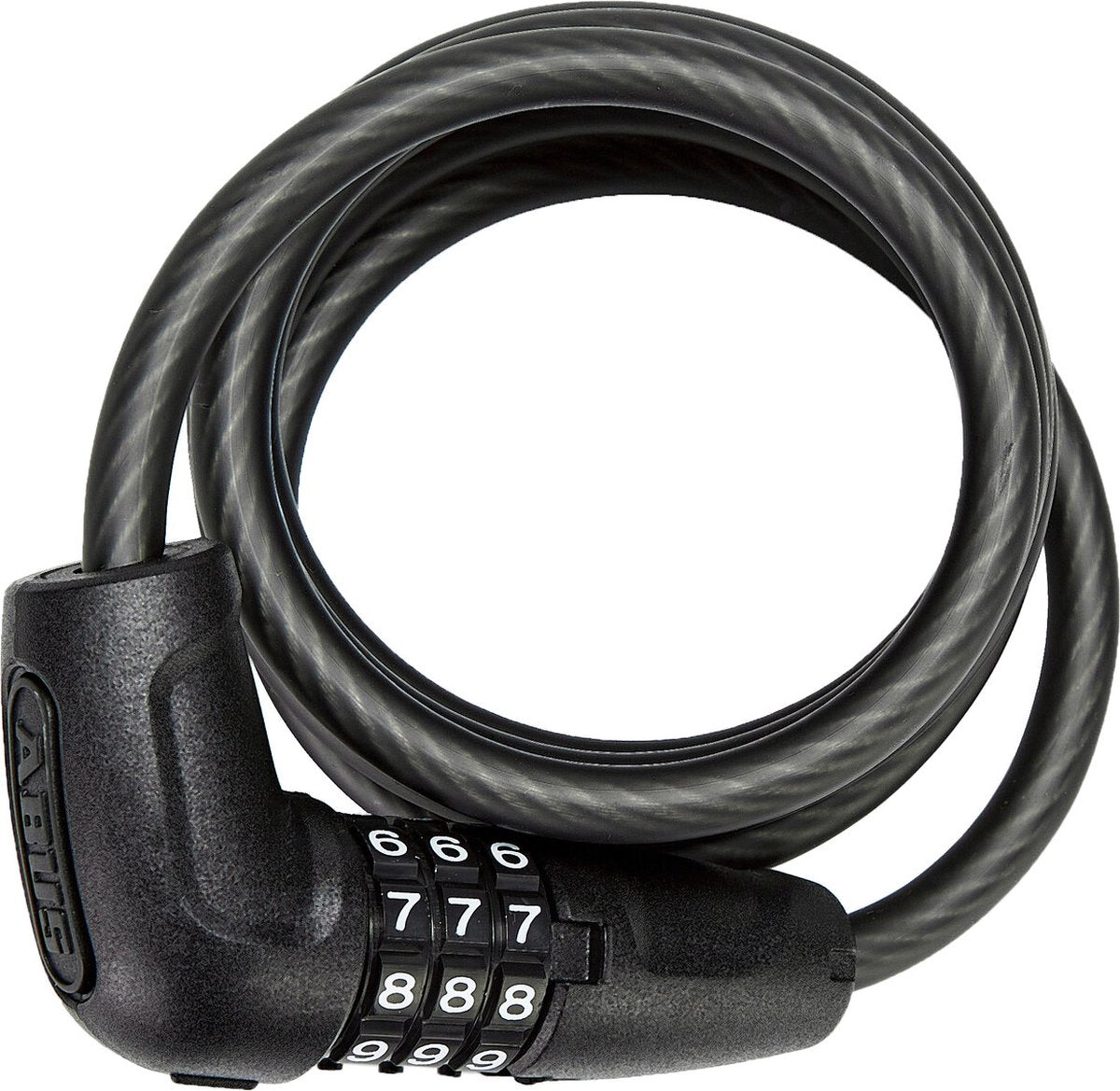 Abus coil cable lock star 4508c schwarz 150cm