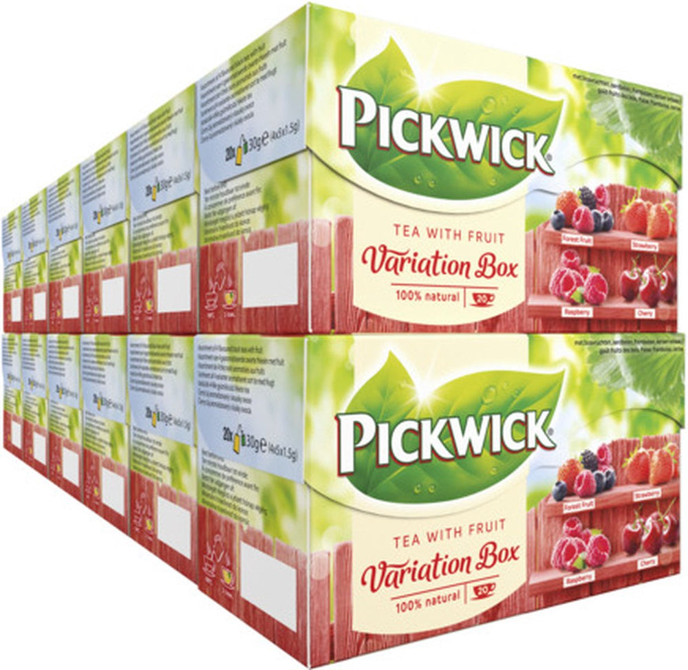 Pickwick fruit thee variatie rood - 12 x 20 theezakjes