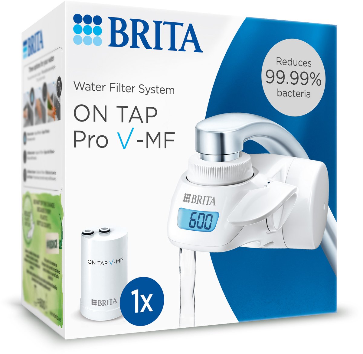 Brita on tap v-filter - 1 filter (600l) - puur drinkwater, vermindert bacteriën, chloor lood