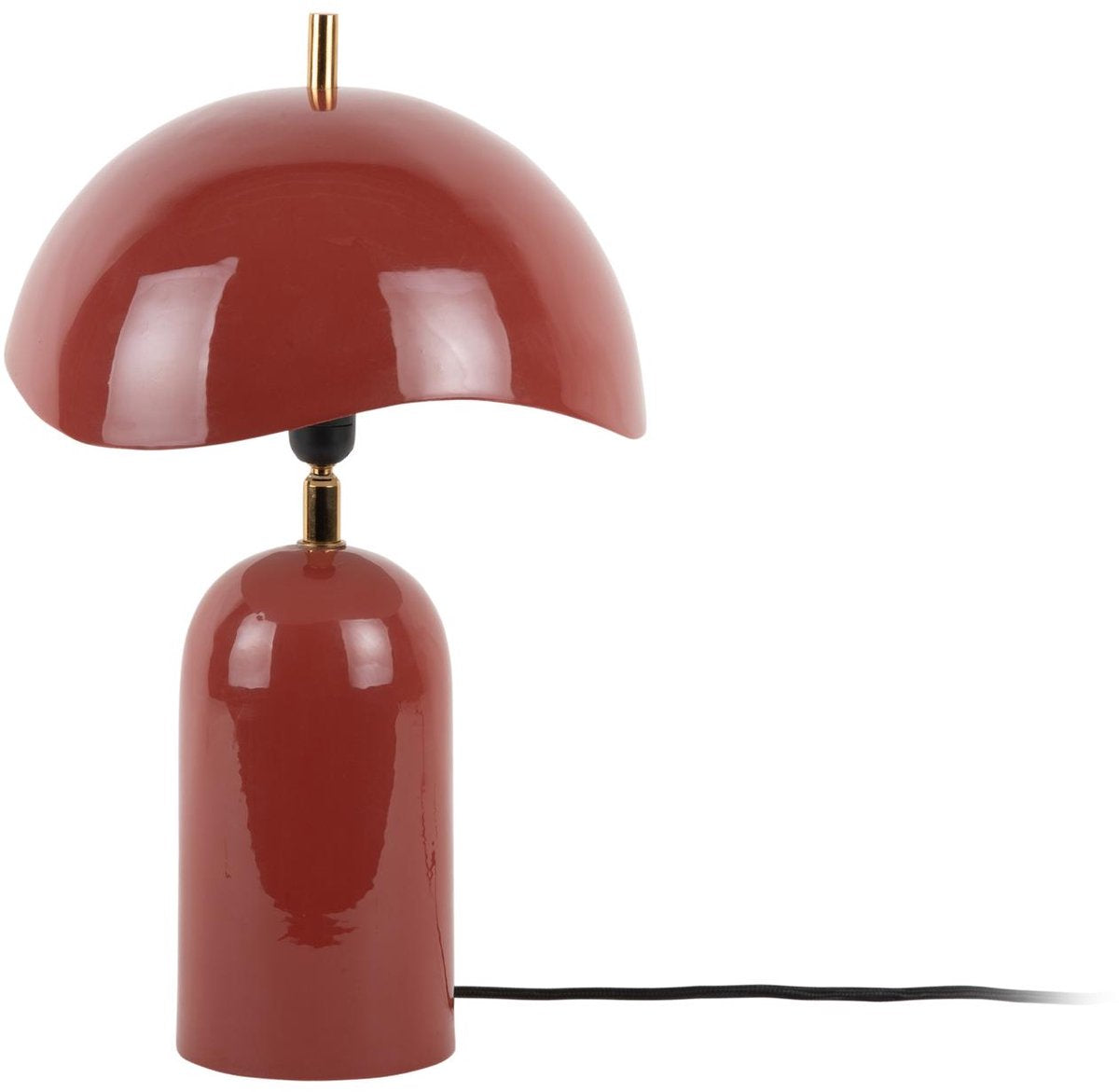 Leitmotiv tafellamp querido - rode oker - ø25cm - scandinavisch