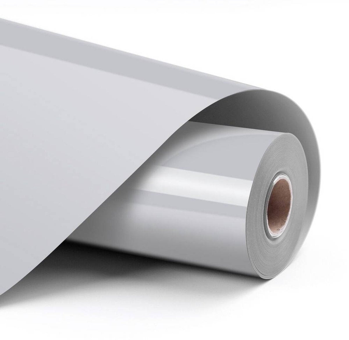 Loklik heat transfer vinyl basic - silver - zilver - 30.5 x 180 cm