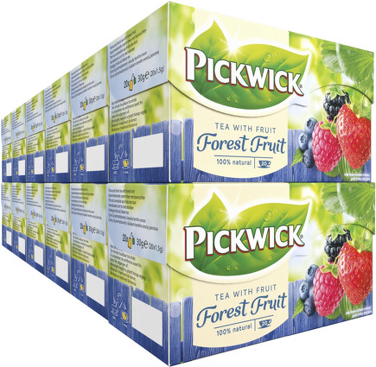 Pickwick bosvruchten fruit thee - 12 x 20 theezakjes