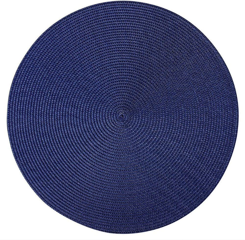 Westmark set van 4 placemats, ø 38 cm, polypropyleen, blauw, saleen-collectie: circle