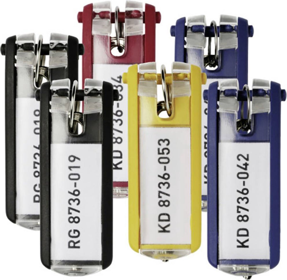 Durable 194927 key clip sleutelhanger meerdere kleuren 24 stuk(s)