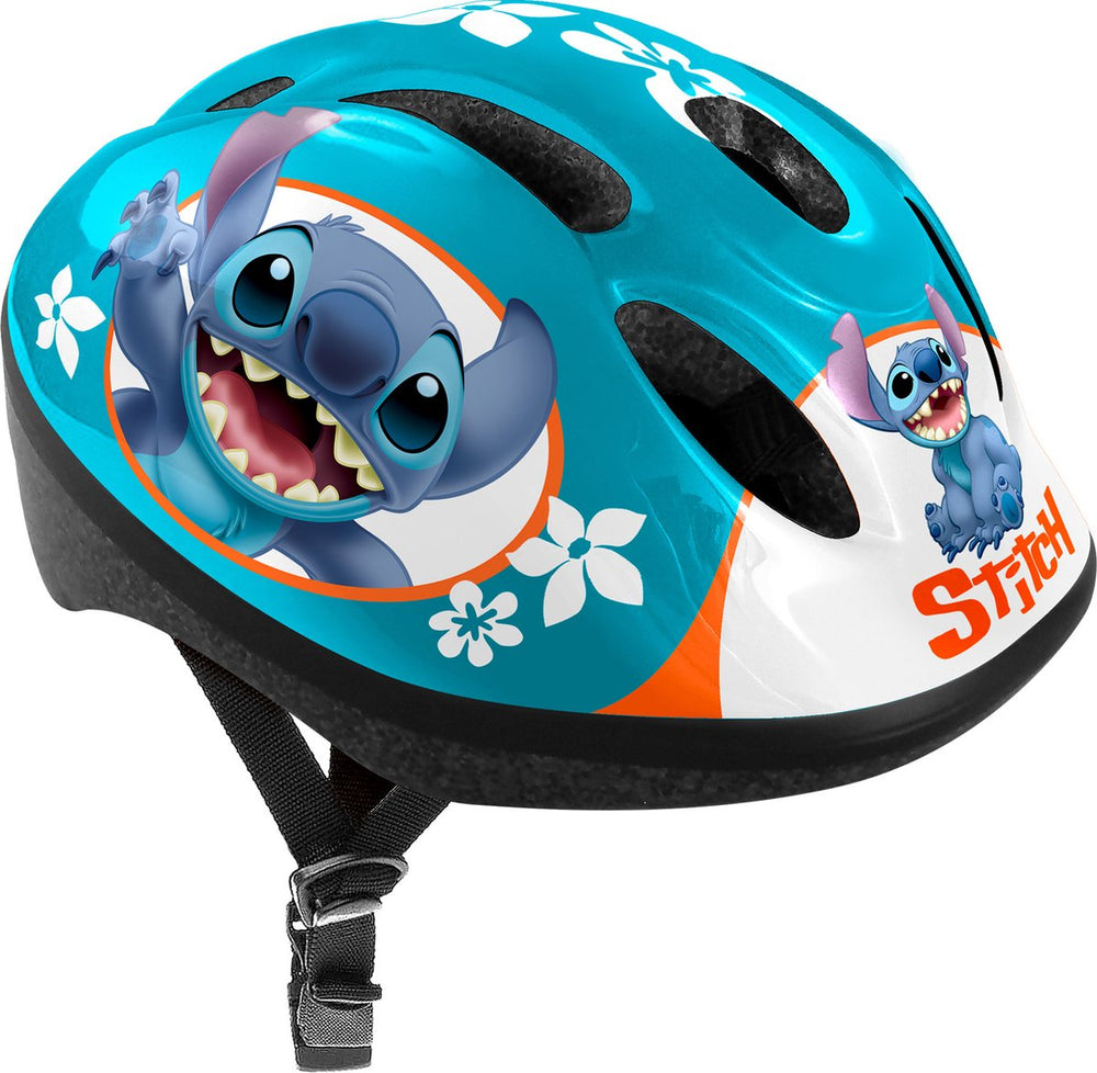 Disney stitch fietshelm verstelbaar petrolblauw maat 52-56 cm(s)