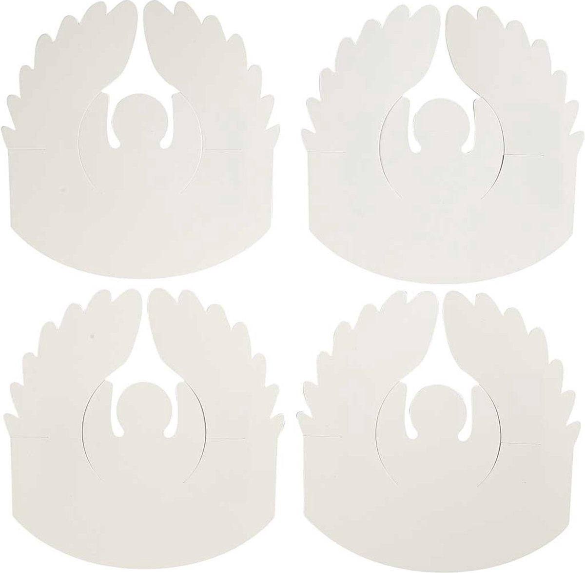 Creativ company https: www.cchobby.nl wrap-around-engelen-h-10-5-cm-d-7-cm-230-gr-wit-25-stuk-1-doos