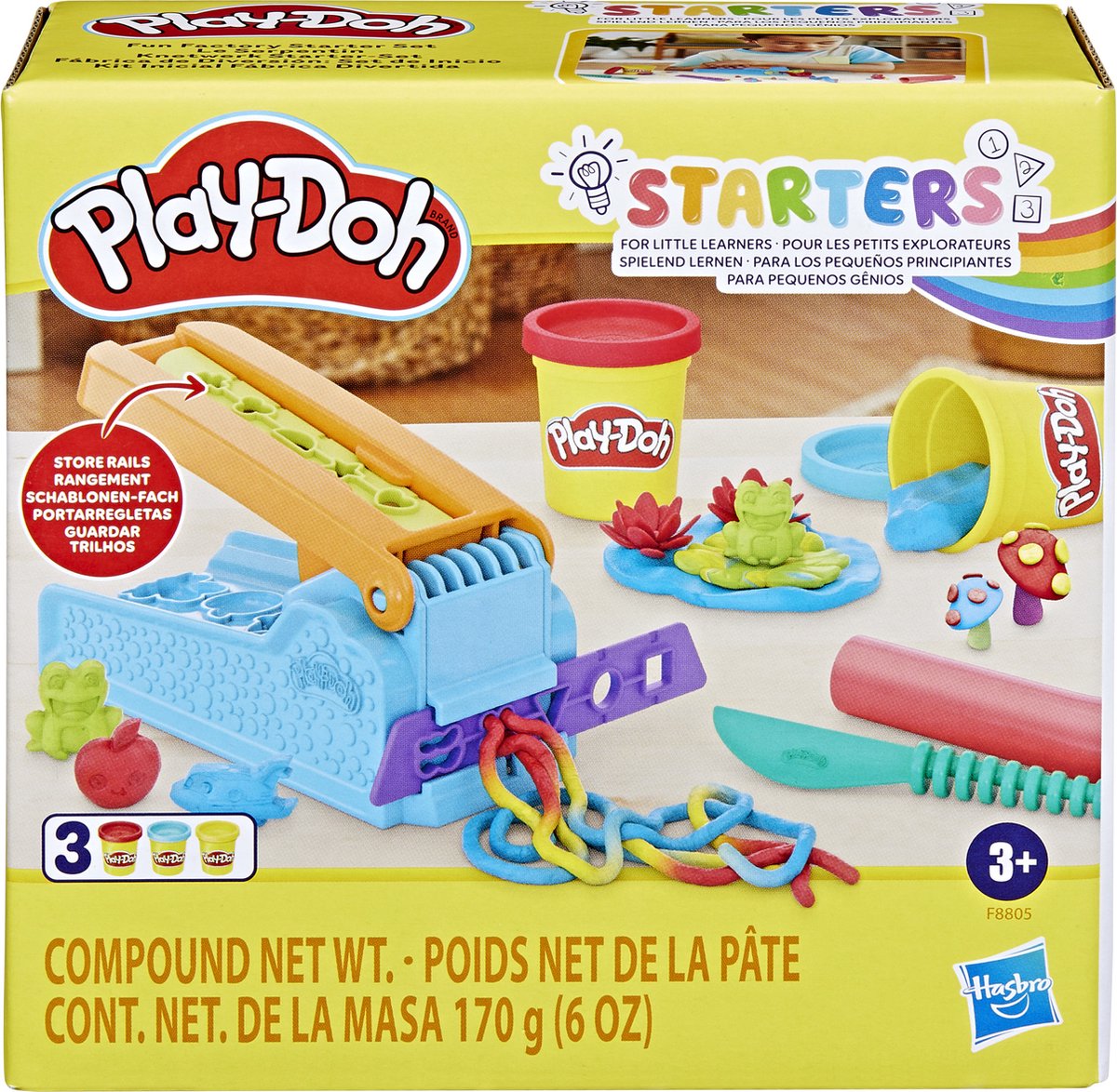 Play-doh fun factory start set - 3 kleipotjes