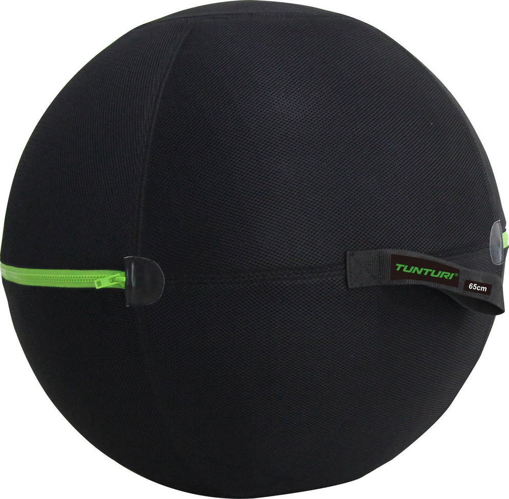 Tunturi fitnessbalhoes 65cm met groene rits
