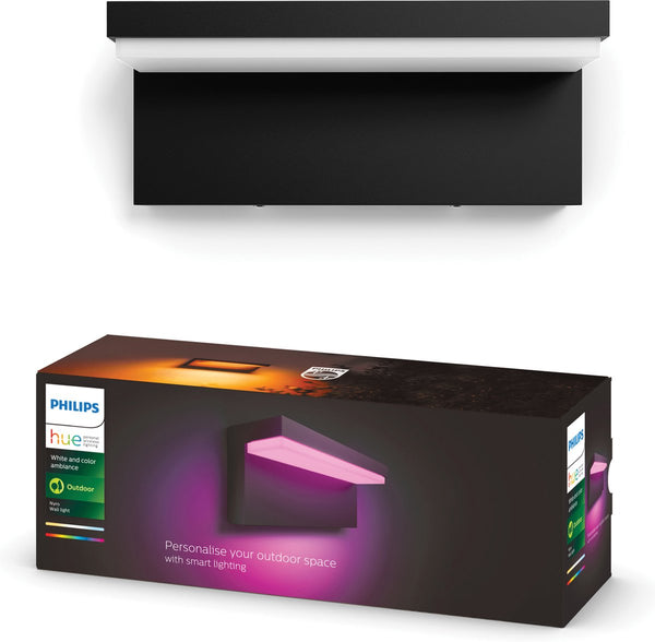 Philips hue nyro muurlamp - wit en gekleurd licht - zwart