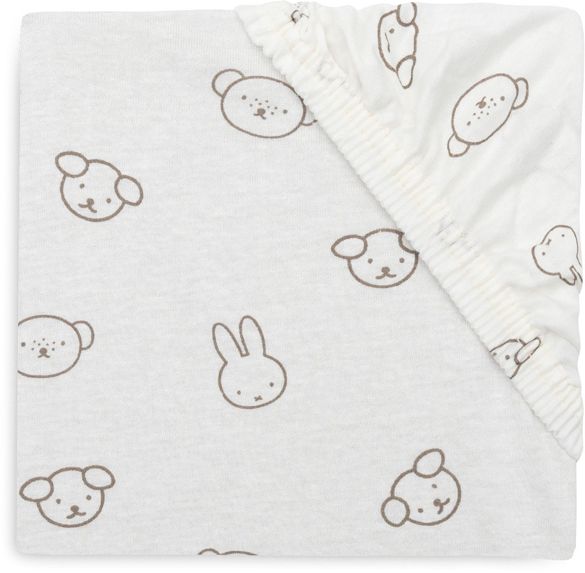 Jollein hoeslaken ledikant - 60x120cm - jersey - miffy and friends