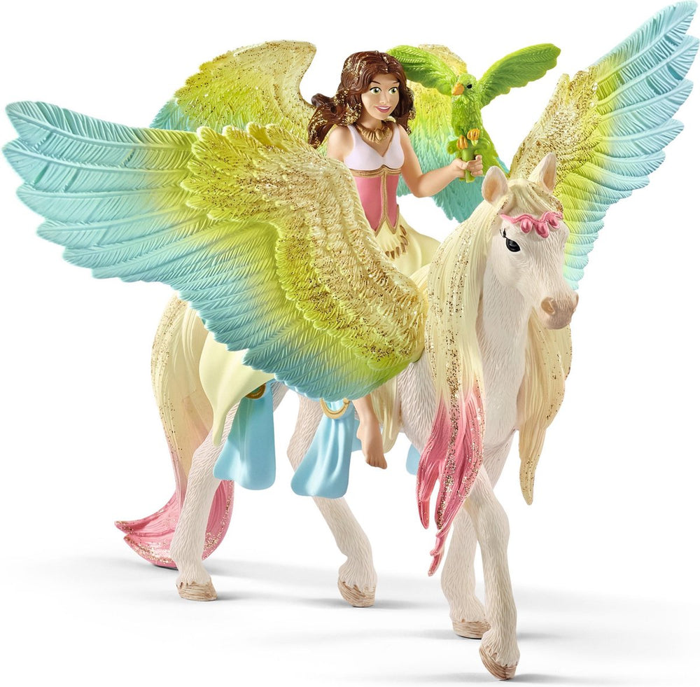 Schleich bayala - surah met glitterpegasus - speelfiguur - kinderspeelgoed voor jongens en meisjes - 5 tot 12 jaar - 70566