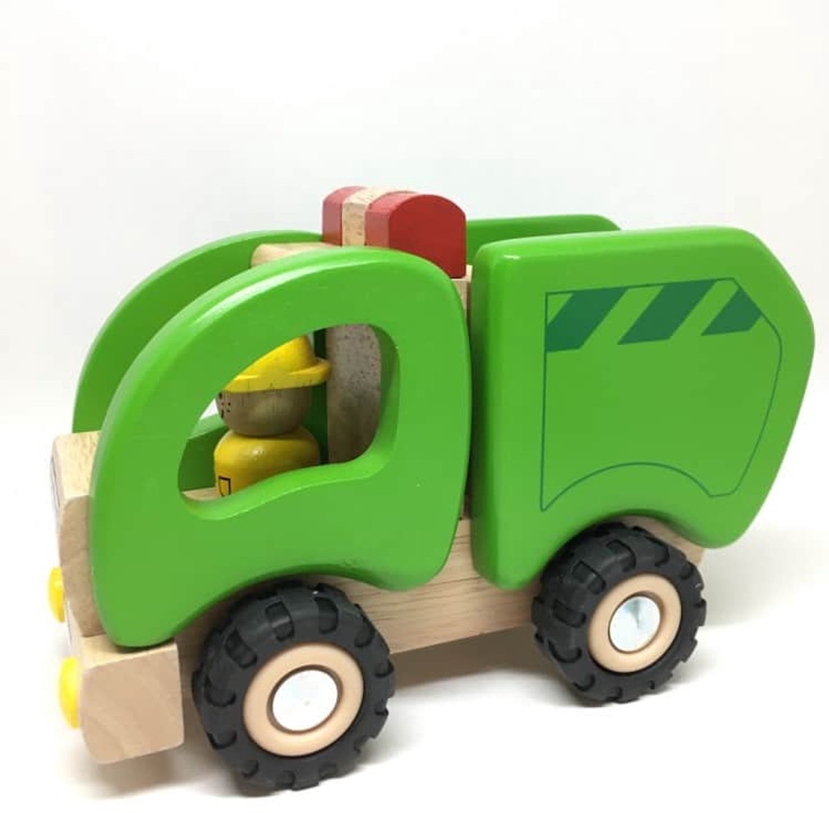 Goki houten vuilniswagen