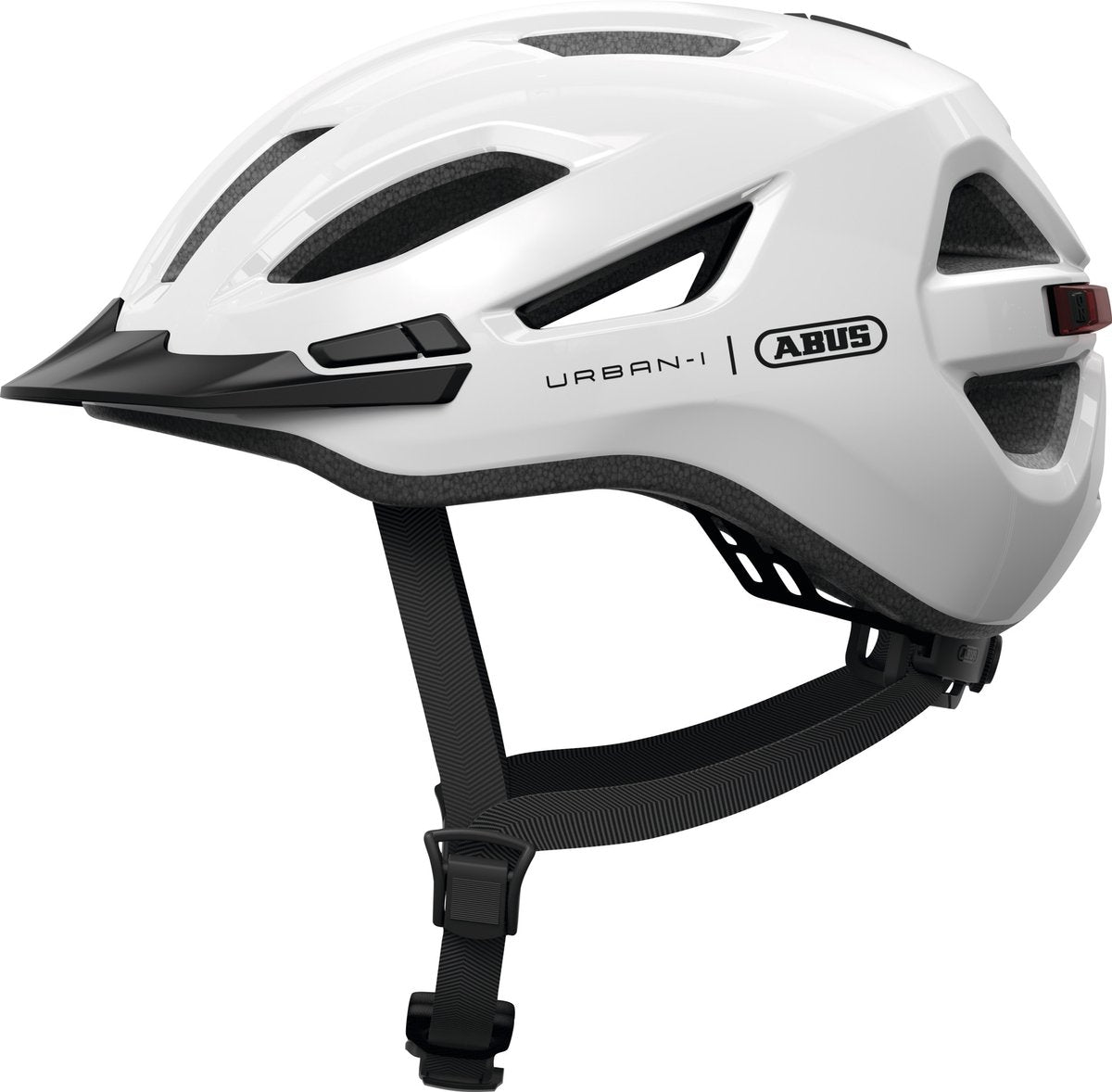 Abus fietshelm urban-i 4.0 shiny white s - 51-55 cm - wit - geschikt voor gebruik op elektrische fietsen - stadsfietsen - 250 g