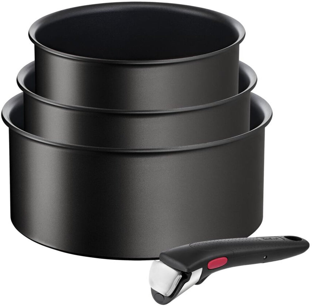 Tefal ingenio unlimited - pannenset - 4-delig - inductie - stapelbaar - afneembare handgreep - ruimtebesparend