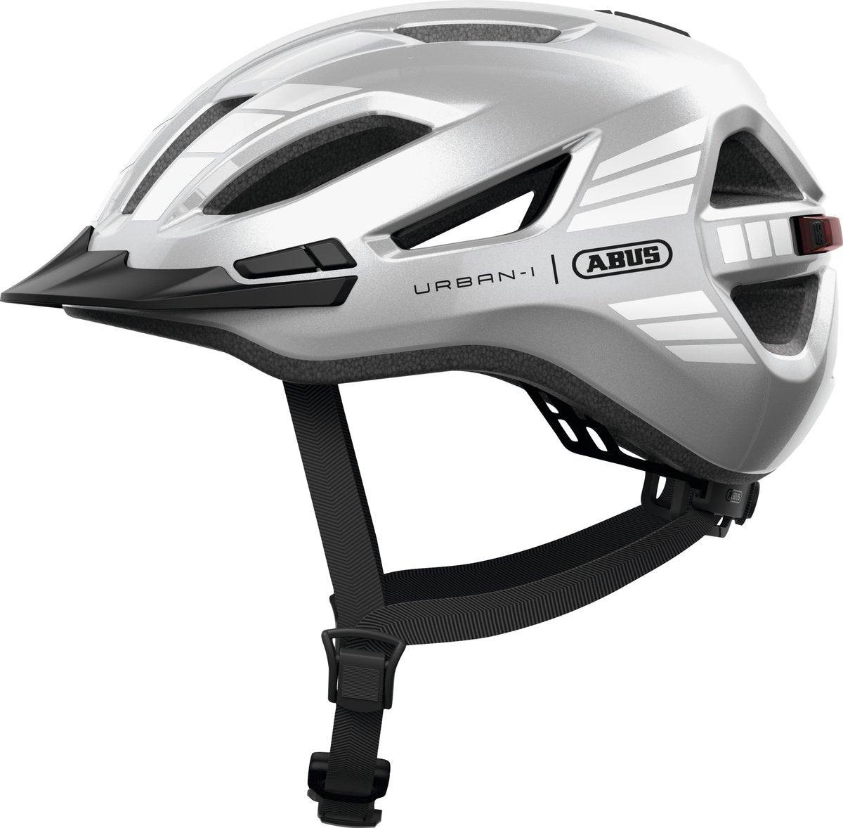 Abus fietshelm urban-i 4.0 signal silver l - 57-61 cm - zilver - geschikt voor gebruik op elektrische fietsen - stadsfietsen - 290 g
