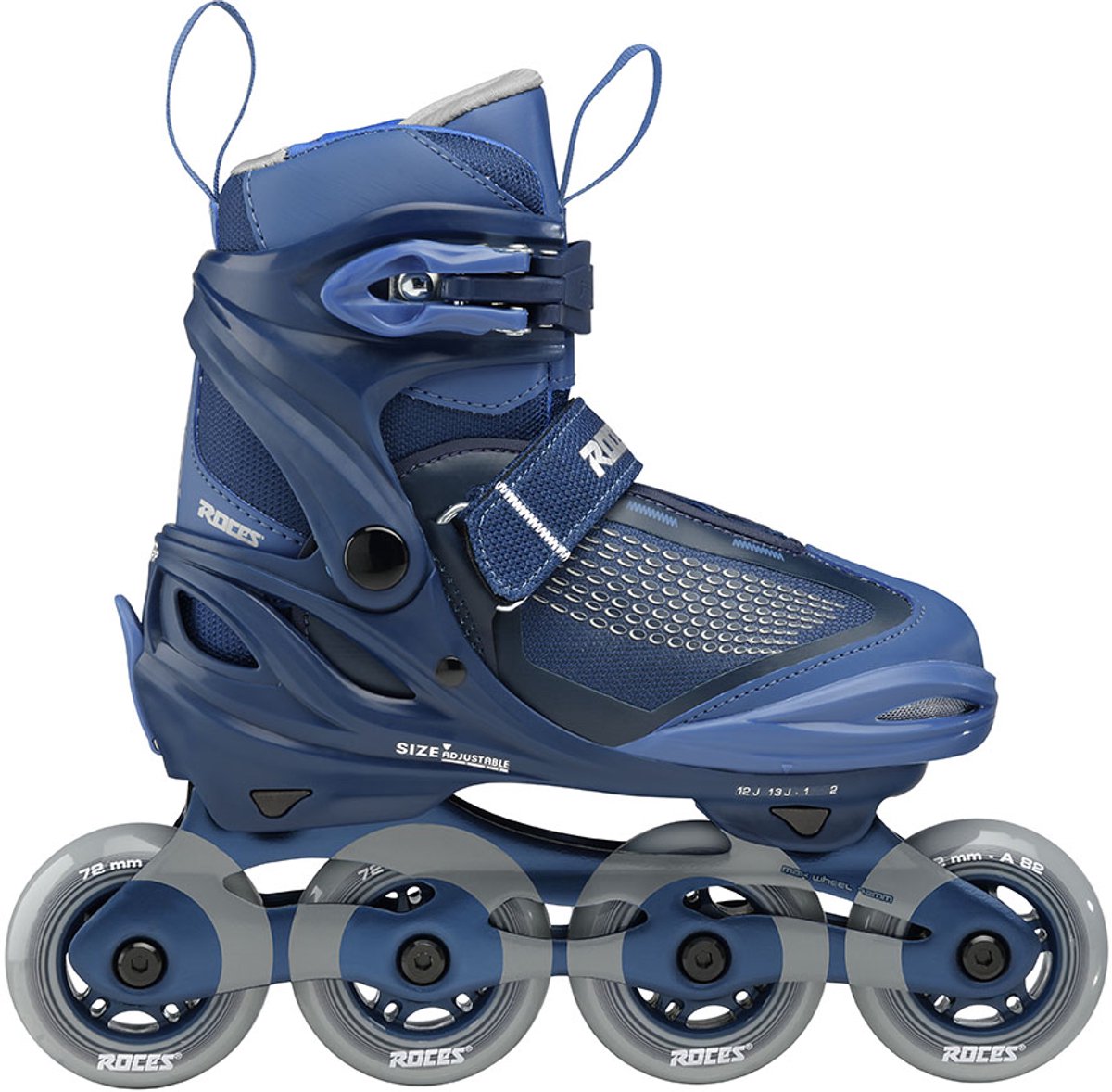 Roces moody x tif boy verstelbare skeelers kinderen - inline skates - meegroei skates - blauw - maat 30-35