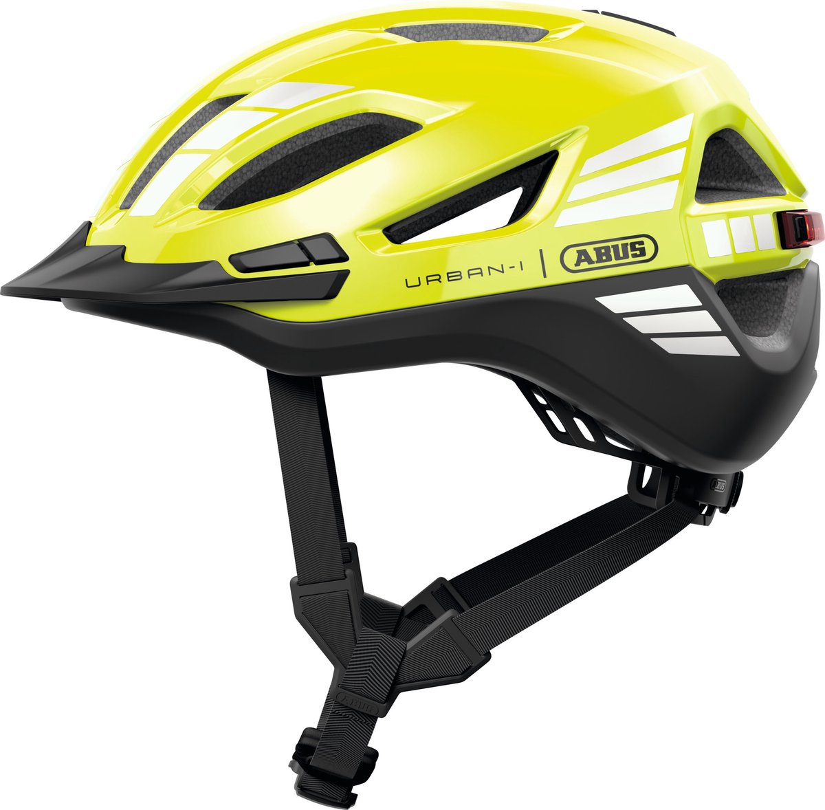 Abus fietshelm urban-i 4.0 ace signal yellow m - 54-58 cm - geel - geschikt voor gebruik op elektrische fietsen - stadsfietsen - 280 g